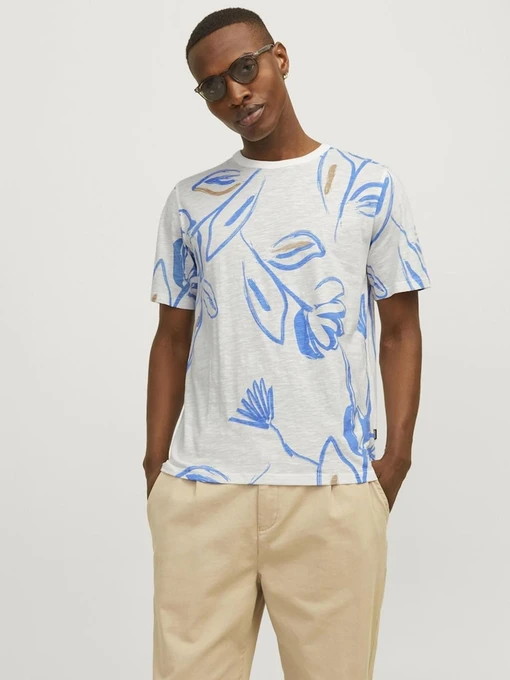 Футболкалар мен поло жейделер JACK & JONES үлгі 12253552_CLOUDDANCER Фото