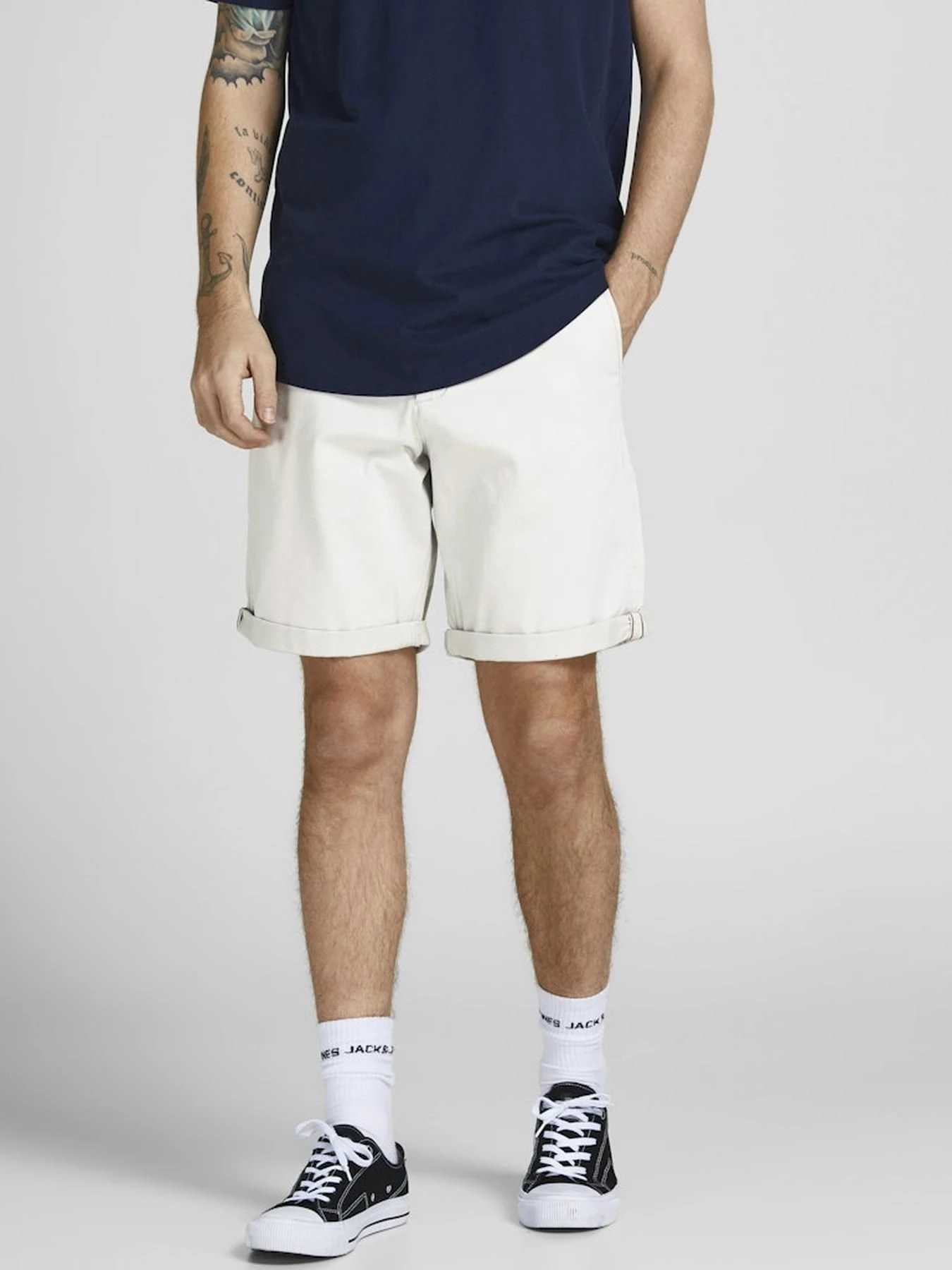Шорты JACK & JONES модель 12165604_GlacierGray Шорты JACK & JONES модель 12165604_GlacierGray Фото