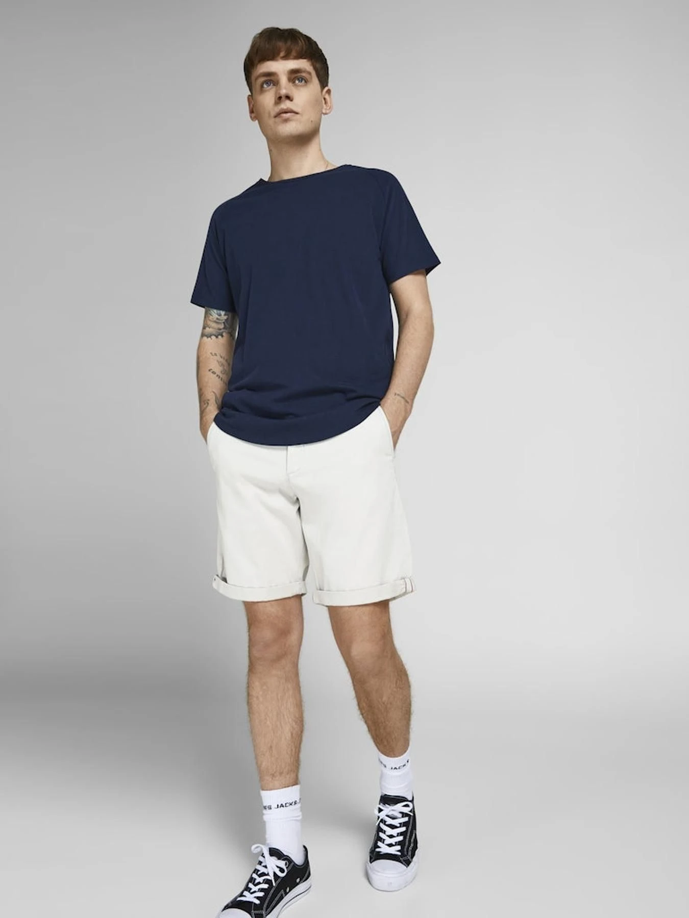 Шорты JACK & JONES модель 12165604_GlacierGray Шорты JACK & JONES модель 12165604_GlacierGray Фото