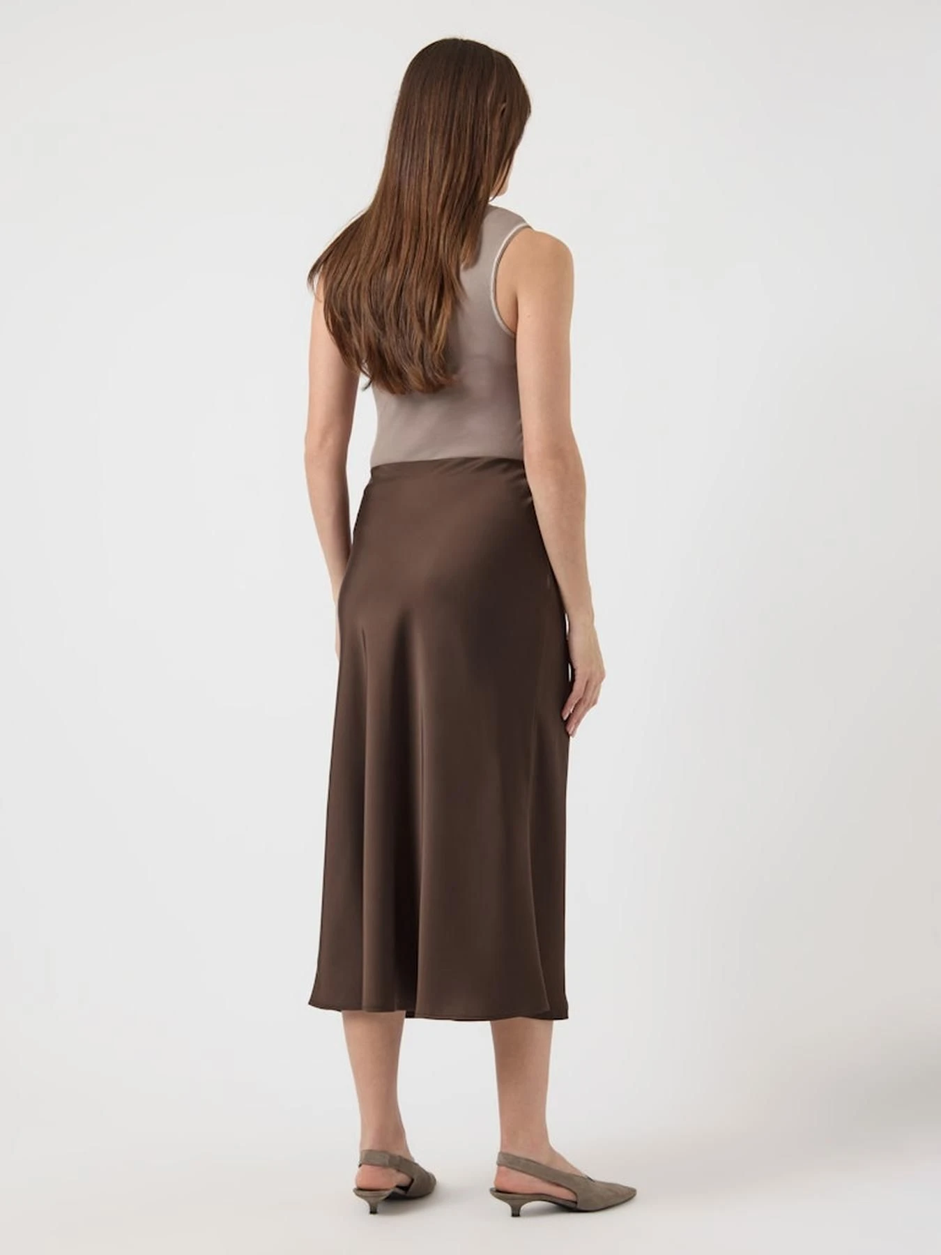 Юбки Y.A.S модель 26030737_ChocolateBrown Фото