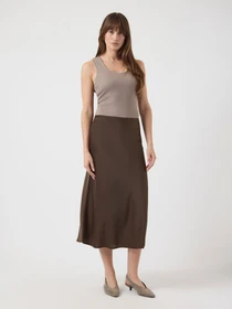 Юбки Y.A.S модель 26030737_ChocolateBrown Фото