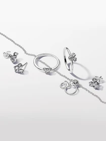 Серьги-гвоздики PANDORA Collabs модель 293219C01 Фото