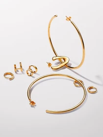 Серьги-кольца PANDORA Essence модель 263280C00 Фото