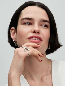 Серьги-кольца PANDORA Essence модель 293286C00 Фото