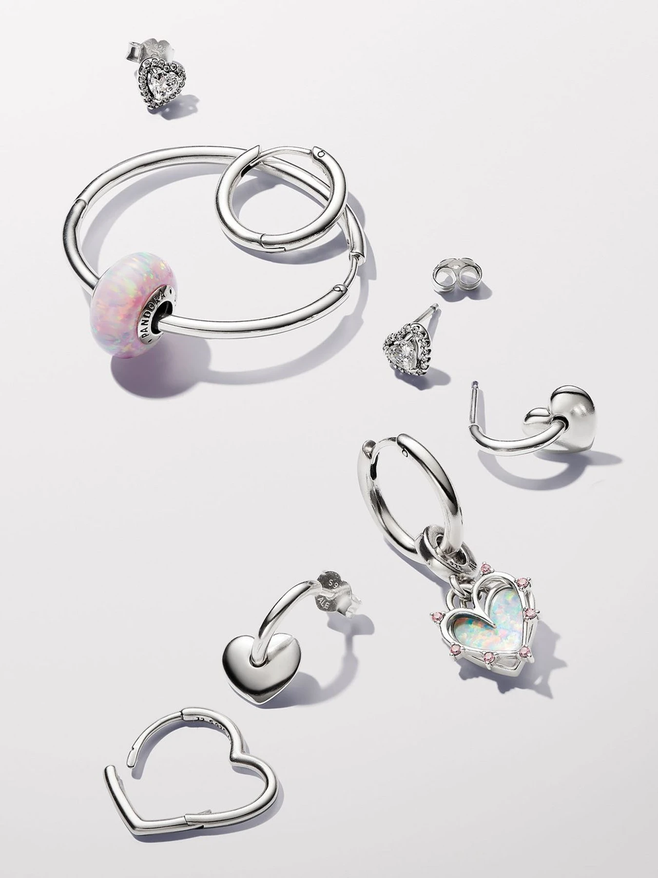 Серьги-кольца PANDORA Moments модель 293355C00 Фото