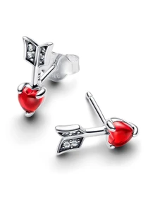 Серьги-гвоздики PANDORA Moments модель 293668C01 Фото