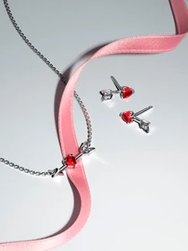 Серьги-гвоздики PANDORA Moments модель 293668C01 Фото