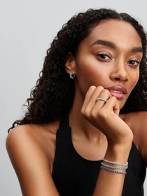 Серьги-кольца PANDORA Timeless модель 293851C01 Фото