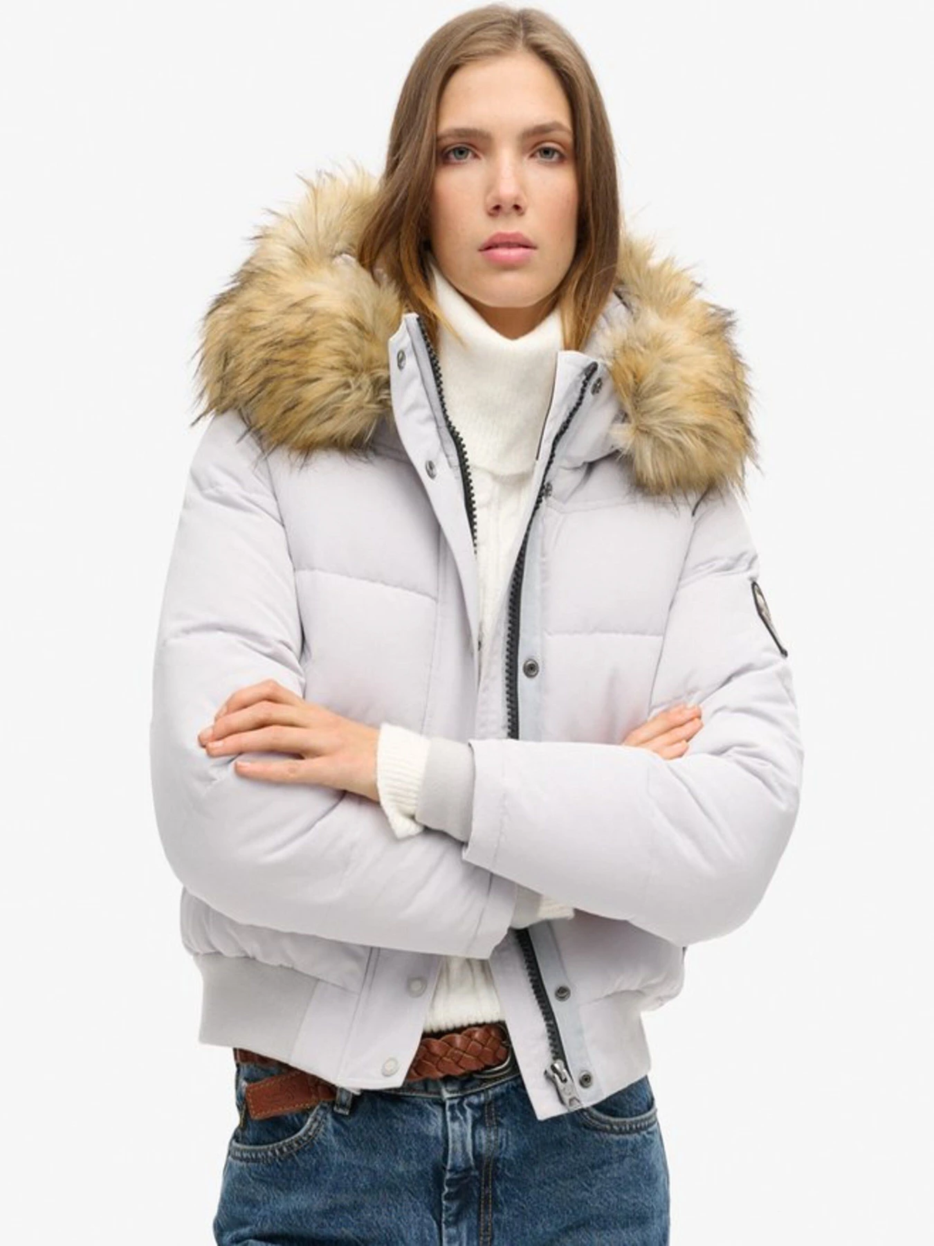 Куртки и дубленки Superdry модель W5011785A-grey Фото