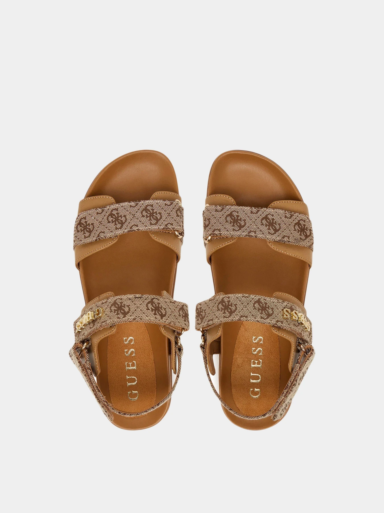 Сандалии GUESS модель FLPZY2-FAL03-BEIBR Сандалии GUESS модель FLPZY2-FAL03-BEIBR Фото