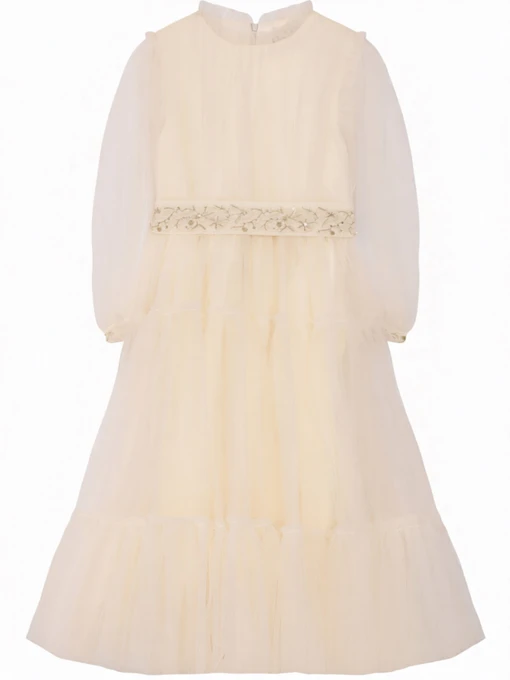 Платья C'era una volta модель AW25DR01703 CREAM Фото