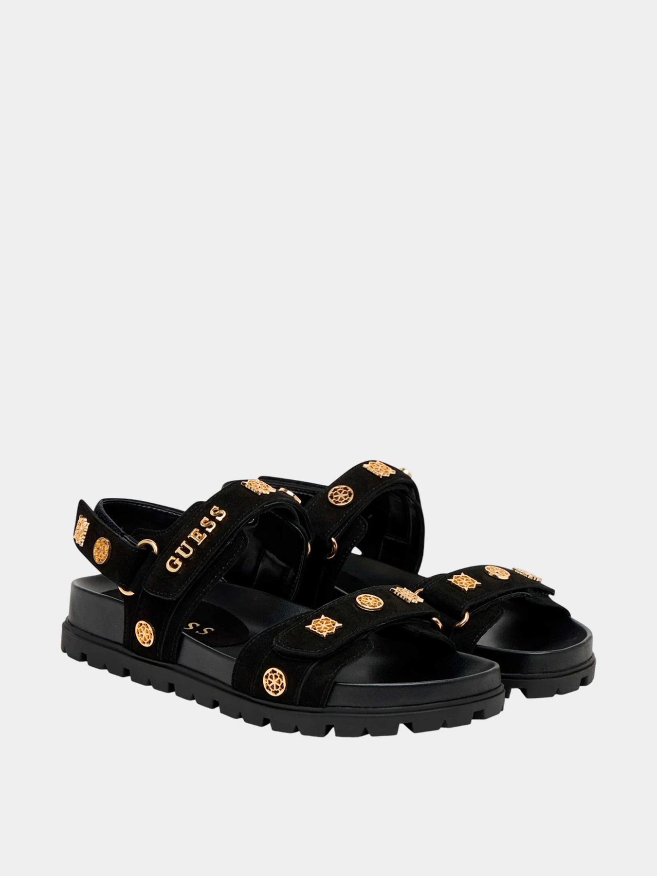 Сандалии GUESS модель FLPFLO-ESU03-BLACK Сандалии GUESS модель FLPFLO-ESU03-BLACK Фото