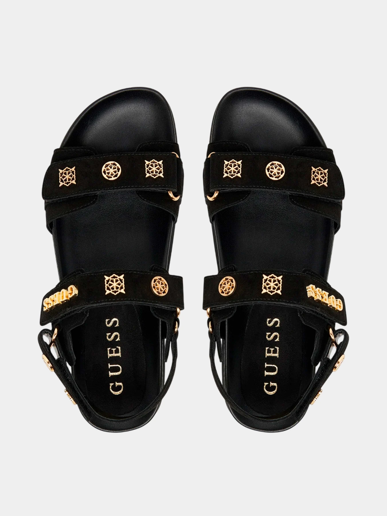 Сандалии GUESS модель FLPFLO-ESU03-BLACK Сандалии GUESS модель FLPFLO-ESU03-BLACK Фото