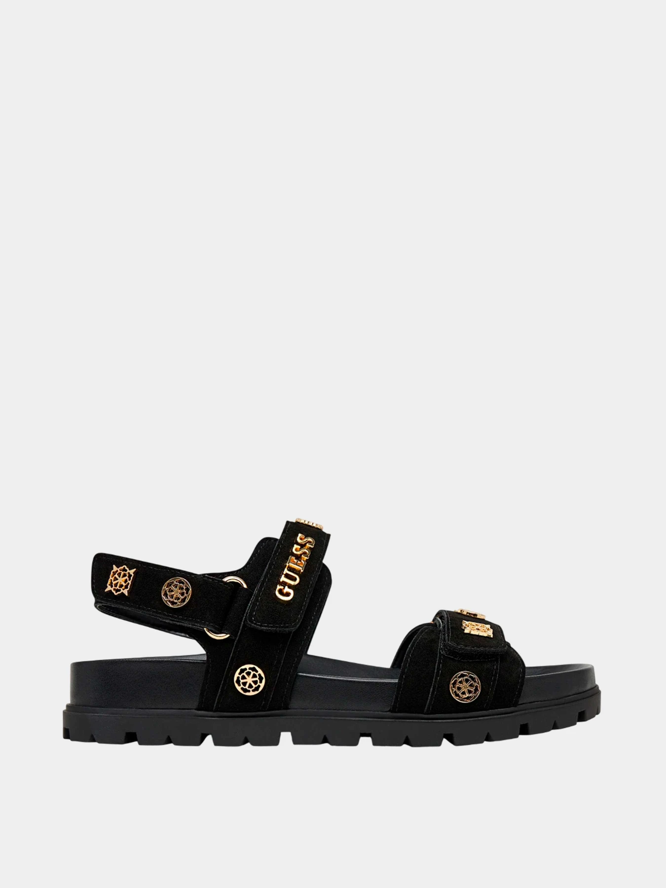 Сандалии GUESS модель FLPFLO-ESU03-BLACK Сандалии GUESS модель FLPFLO-ESU03-BLACK Фото