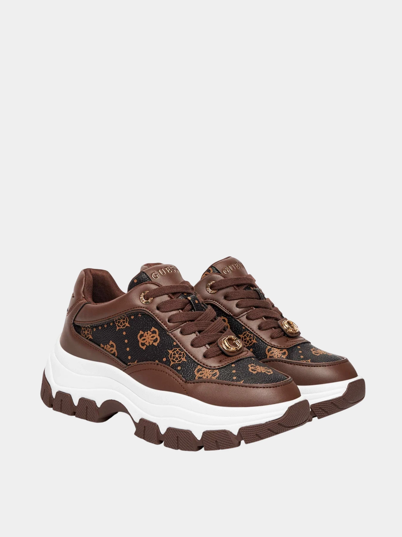 Кроссовки GUESS модель FLFBRT-PEL12-BROWN Кроссовки GUESS модель FLFBRT-PEL12-BROWN Фото