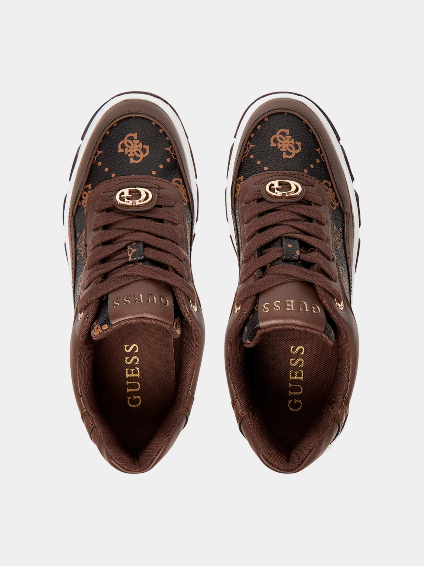 Кроссовки GUESS модель FLFBRT-PEL12-BROWN Кроссовки GUESS модель FLFBRT-PEL12-BROWN Фото