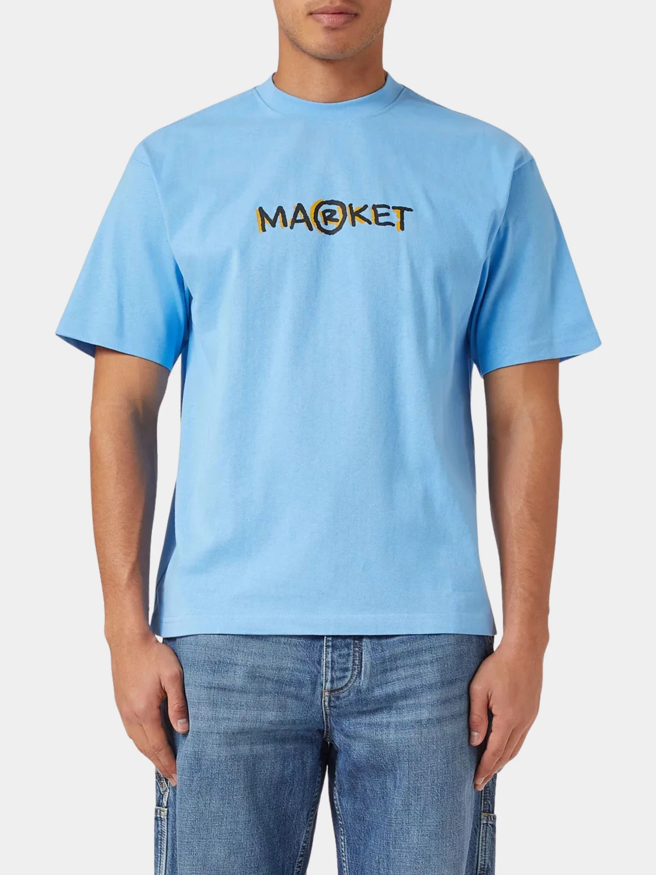 Футболки и поло Market модель MKT26Q2-SS0638-BLUE Футболки и поло Market модель MKT26Q2-SS0638-BLUE Фото