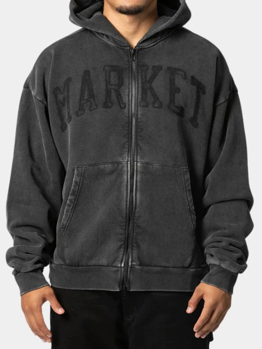 Худи и свитшоты Market модель MKT26Q1-HD0627-WASHEDBLACK Фото