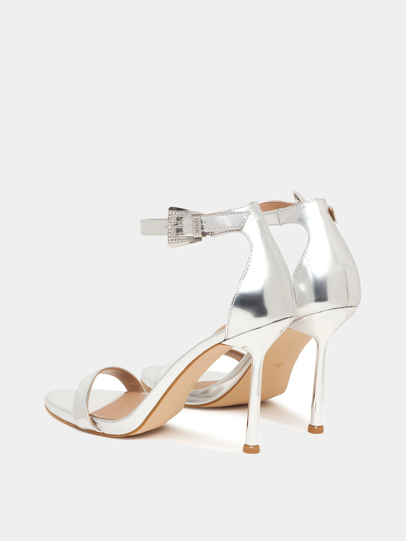 Босоножки GUESS модель FLPINS-LEL03-SILVE Босоножки GUESS модель FLPINS-LEL03-SILVE Фото
