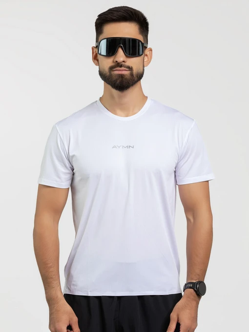 Футболкалар мен поло жейделер AYMN үлгі AM-SS25-runtshirt-white Фото
