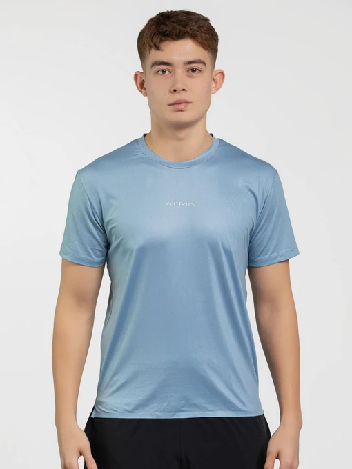 Футболкалар мен поло жейделер AYMN үлгі AM-SS25-runtshirt-blue Фото
