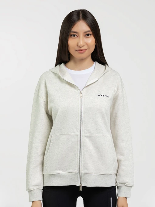 Худи и свитшоты AYMN модель AM-FW25-ziphoodie_gray Фото