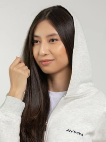 Худи и свитшоты AYMN модель AM-FW25-ziphoodie_gray Фото