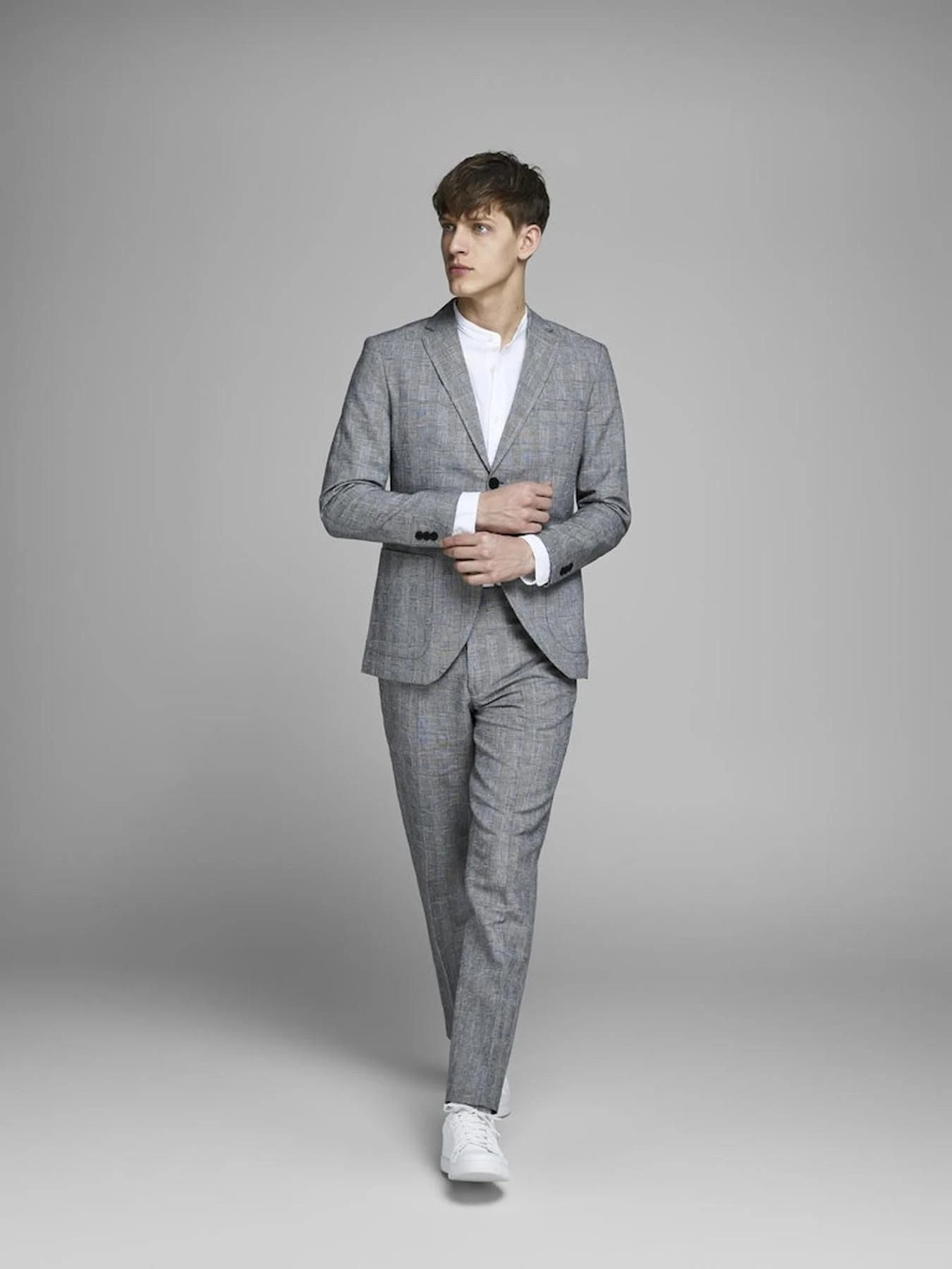Брюки JACK & JONES модель 12151696_LIGHTGREYMELANGE Фото