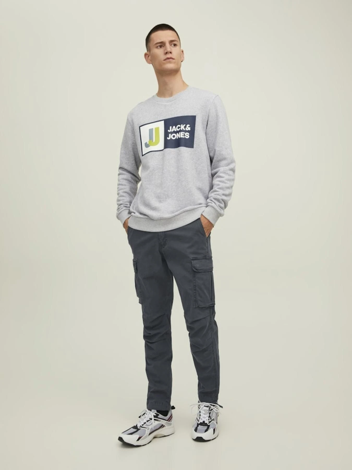 Брюки JACK & JONES модель 12216664_ASPHALT Фото