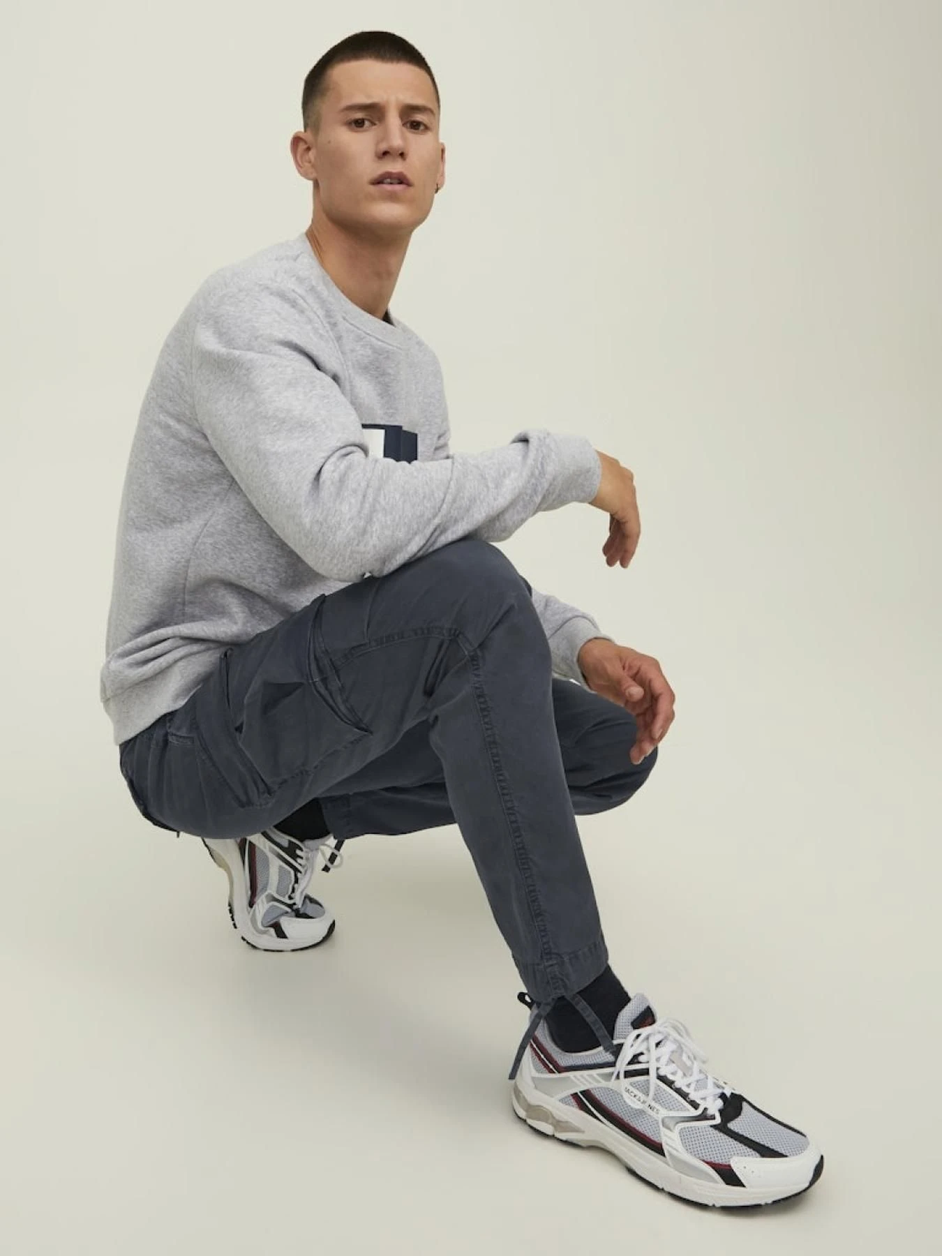 Брюки JACK & JONES модель 12216664_ASPHALT Фото