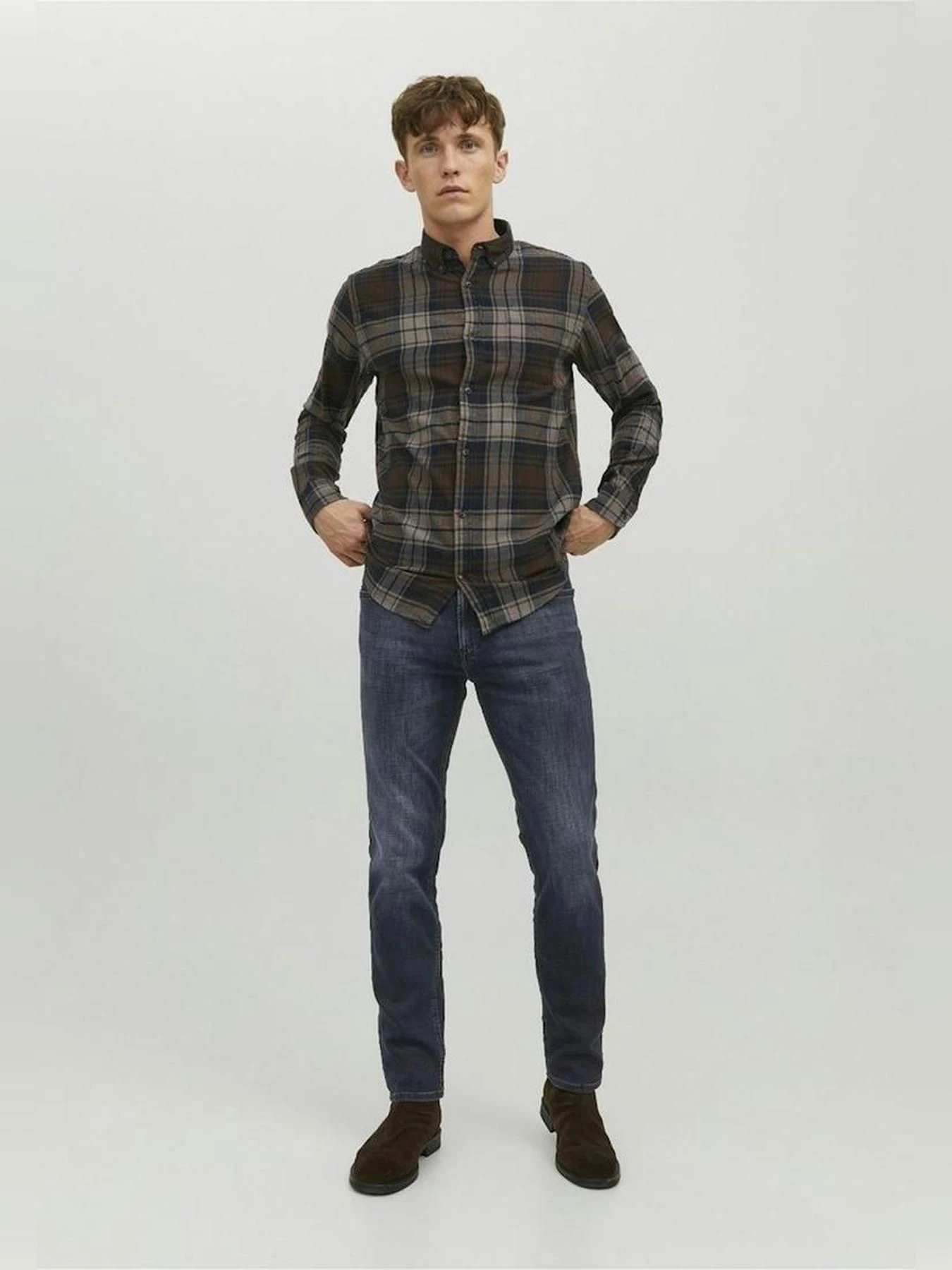 Джинсы JACK & JONES модель 12202046_BlueDenim Джинсы JACK & JONES модель 12202046_BlueDenim Фото