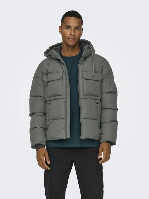 Куртки и дубленки ONLY & SONS модель 22029661_CastorGray Фото