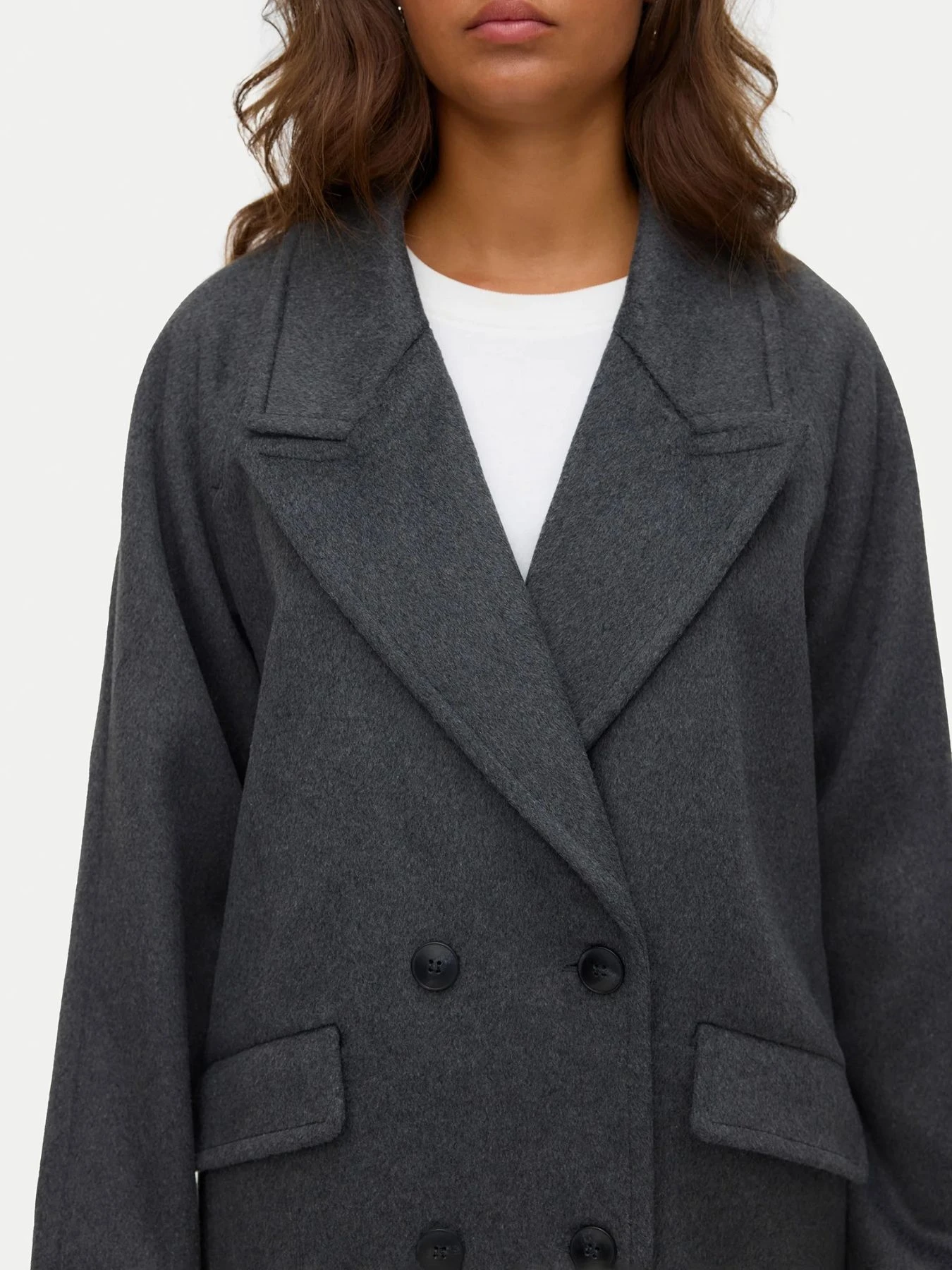 Пальто и плащи Vero Moda модель 10320446_DARKGREYMELANGE Пальто и плащи Vero Moda модель 10320446_DARKGREYMELANGE Фото