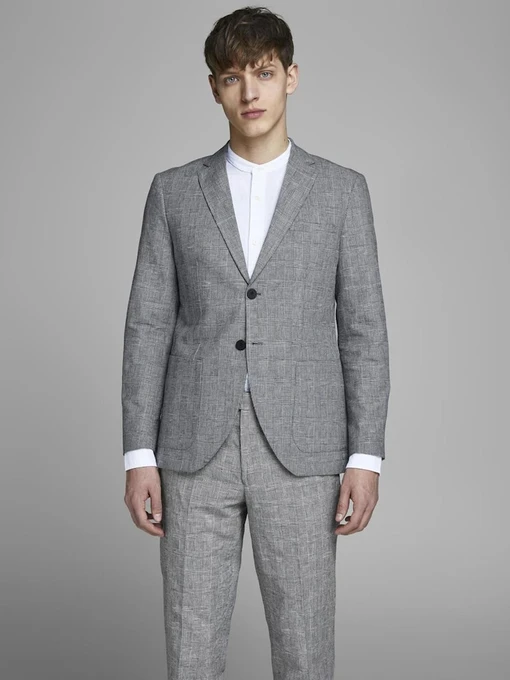 Пиджаки JACK & JONES модель 12151693_LIGHTGREYMELANGE Фото