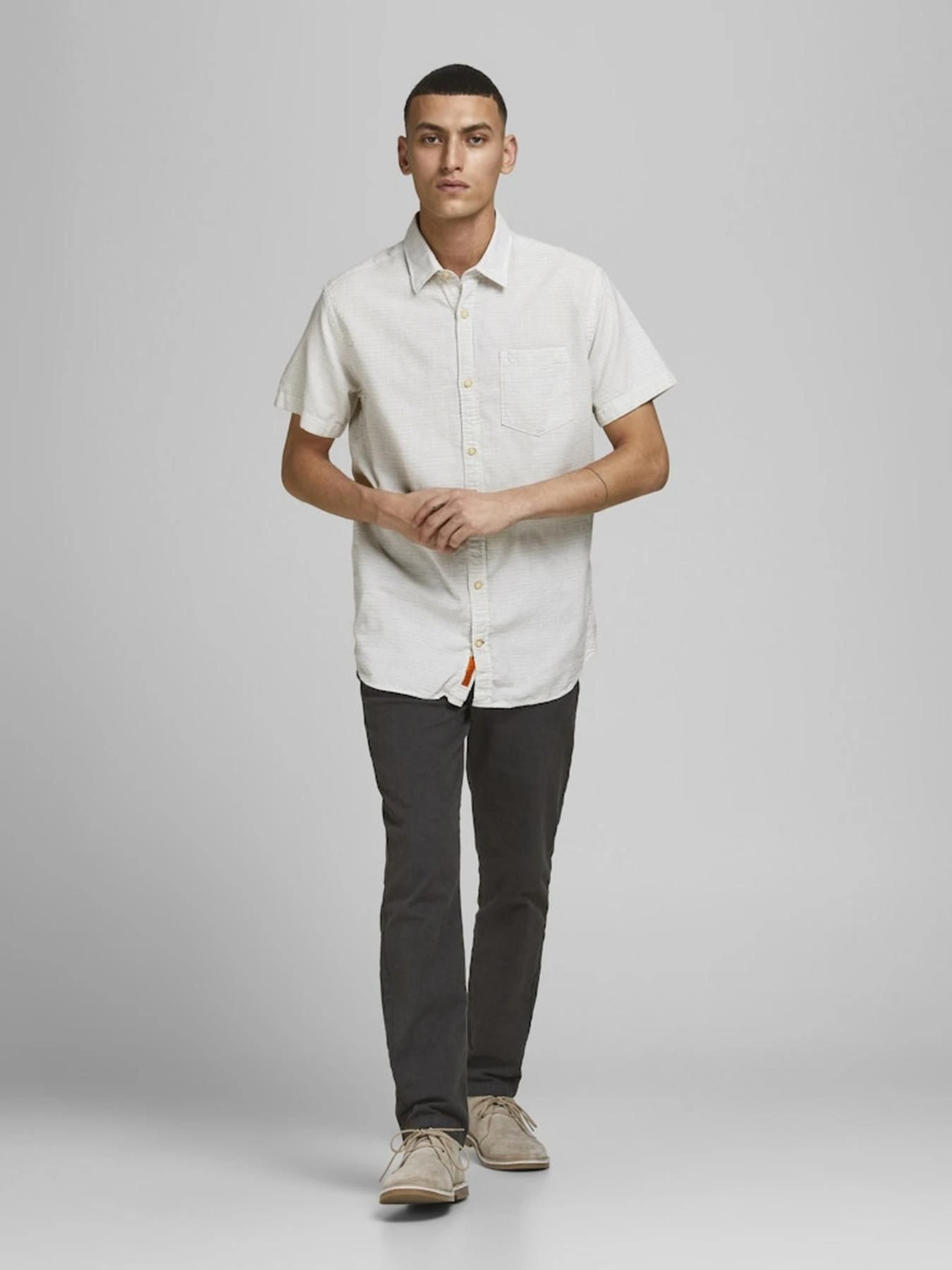 Рубашки JACK & JONES модель 12183575_CLOUDDANCER Рубашки JACK & JONES модель 12183575_CLOUDDANCER Фото